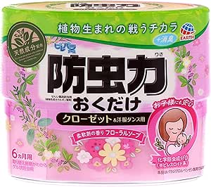 アース製薬 ピレパラアース 防虫力おくだけ 消臭プラス 柔軟剤の香り フローラルソープ 4901080575517