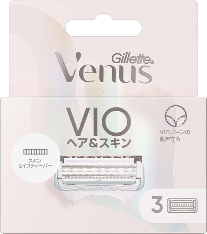 メール便 ジレット ヴィーナスVIOヘア&スキン 替刃3コ入 4987176111081