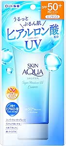 ロート製薬 スキンアクア (SKIN AQUA) スーパーモイスチャーエッセンス 日焼け止め SPF50+ PA++++ 80g 4987241190874