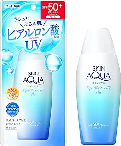 ロート製薬 スキンアクア スーパーモイスチャーUVジェル 日焼け止め 110g (ヒアルロン酸配合UV、スーッと密着ジェル、SPF50+ PA++++) 4987241190850