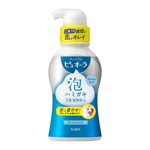 花王 薬用ピュオーラ 泡で出てくるハミガキ フレッシュミントの香味 190ml 4901301307828 殺菌 口臭 虫歯 防止