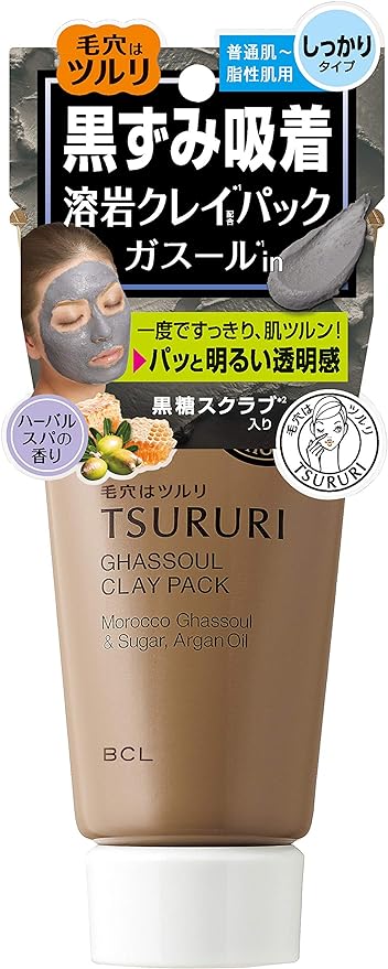 ツルリ  黒ずみ吸着 うるおいガスールパック ( 150g )/ ツルリ ( 洗顔 パック 毛穴 角質 角栓 クレイ ) 4515061046592