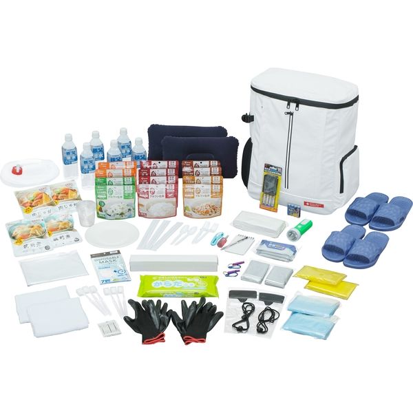 アイリスオーヤマ 防災セット食品付き 2人用 62点?NBS2-62?4967576557863