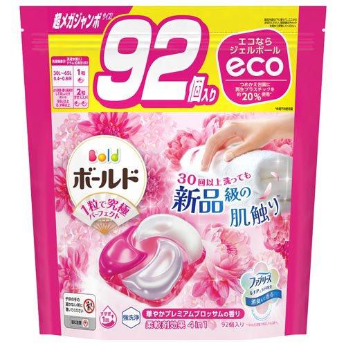 ボールド 洗濯洗剤 ジェルボール 4in1 プレミアムブロッサム 詰め替え 超メガジャンボ 92個入 4987176265005