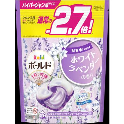 ボールドジェルボール4D 心安らぐホワイトラベンダー＆ジャスミンの香り つめかえハイパージャンボサイズ　30個 4987176264596
