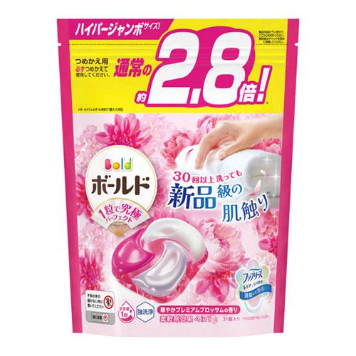 ボールド 洗濯洗剤 ジェルボール 4in1 プレミアムブロッサム つめかえ ハイパージャンボ 31個 4987176264732
