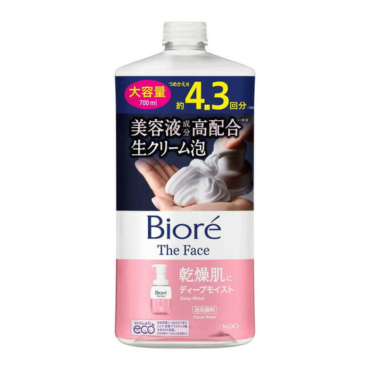 花王 ビオレ ザフェイス 泡洗顔料 ディープモイスト つめかえ用 大容量 700ml 4901301429254