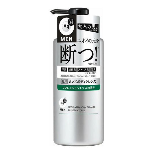 ファイントゥデイ エージーデオ24メン 薬用メンズボディクレンズ 本体 490mL リフレッシュシトラスの香り (医薬部外品) 4550516495204 ボディソープ