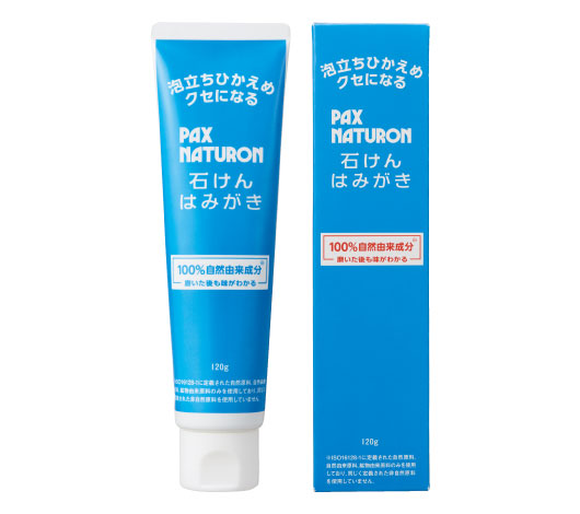 太陽油脂 パックス ナチュロン 石けんはみがき 120g  4904735057529