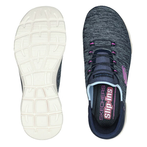 スケッチャーズ レディース スリップインズ サミッツ - ダズリング ヘイズ 149937W スリッポン 洗濯可 ヴィーガン素材
