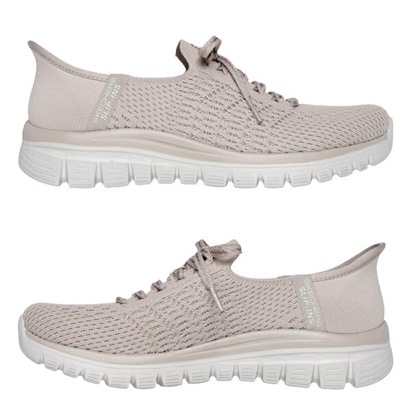 スケッチャーズ SKECHERS レディース スリップインズ グレースフル - ファースト ブラッシュ 100736 スリッポン 洗濯可 ヴィーガン素材