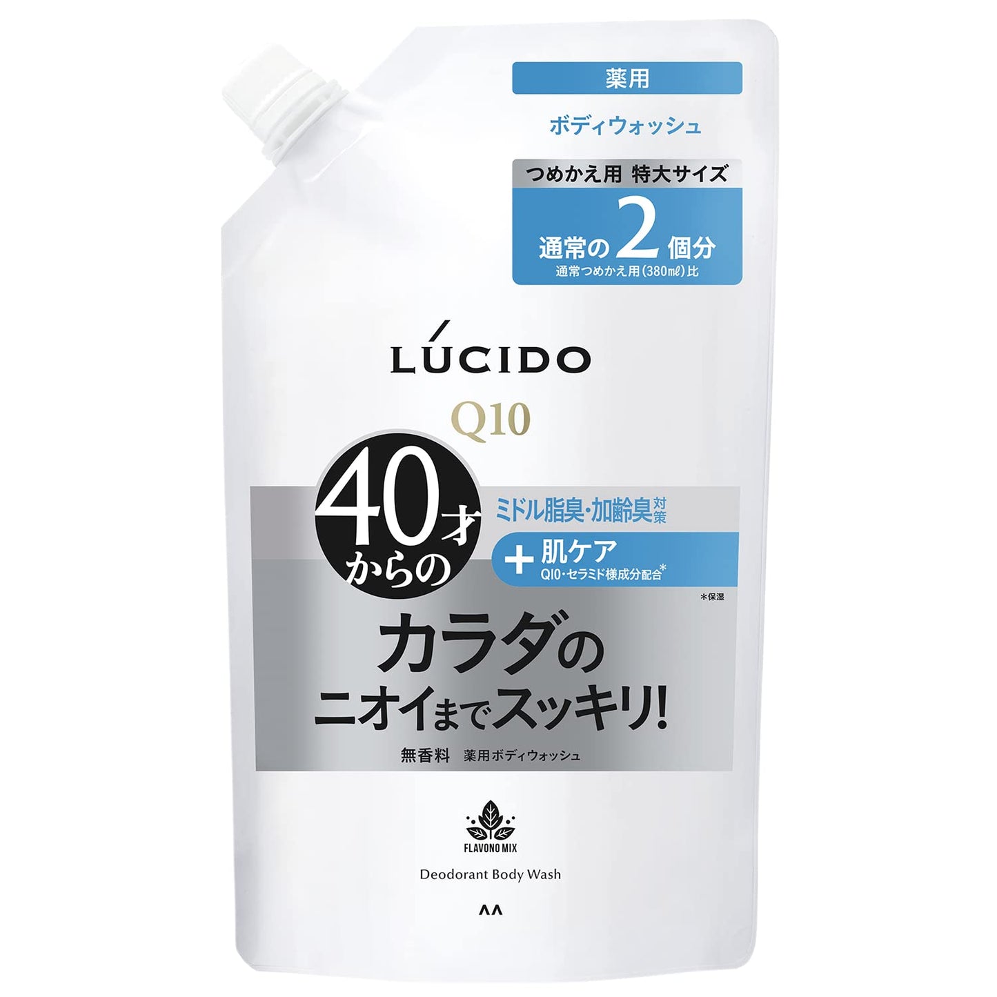 ルシード (LUCIDO) 薬用デオドラントボディウォッシュ 詰め替え 760ml 加齢臭対策 メンズ 男性用 ボディソープ 4902806105674