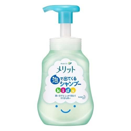 【シャン＆トリセット】メリット 泡で出てくるシャンプー キッズ 本体(300ml) ＆ さらさらするんコンディショナー キッズ ポンプ 360ml 4901301314536-ST