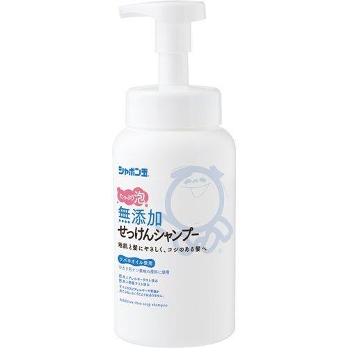 シャボン玉 無添加 せっけん シャンプー泡タイプ 520ml 49017970033430