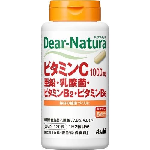 アサヒ ディアナチュラ ビタミンC 亜鉛 乳酸菌 ビタミンB2 ビタミンB6 (120粒) 4946842639229