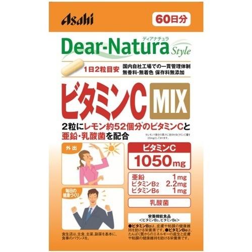 アサヒ ディアナチュラスタイル ビタミンC MIX(120粒) 4946842639236 栄養機能食品 ビタミンB2 ビタミンB6
