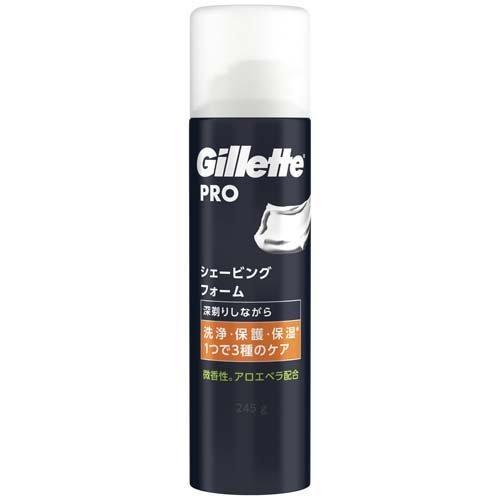 Gillette PRO シェービングフォーム 245g 4987176104144 男性 髭剃り カミソリ