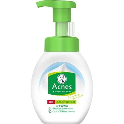 【医薬部外品】 ロート製薬 メンソレータム アクネス 薬用ふわふわな泡洗顔 160ml 4987241123629