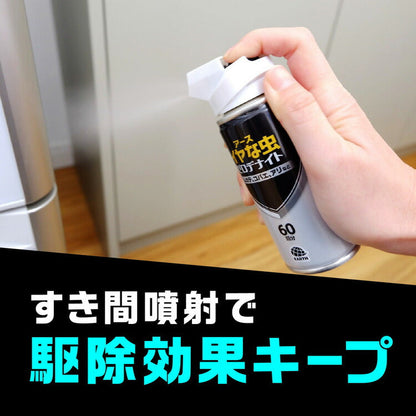 アース イヤな虫 ゼロデナイト 1プッシュ式スプレー 60回分 4901080052315 虫除け 殺虫剤  殺虫スプレー